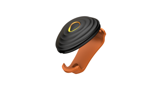 Stryd, ekstra Clip Svart+Oransje (Passer alle versjoner av Stryd)