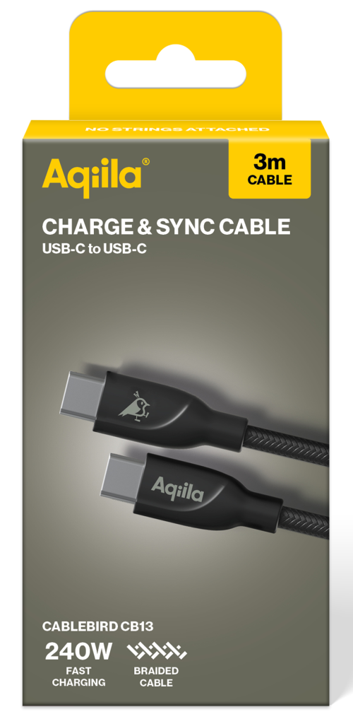 Aqiila Braided USB-C/USB-C 2.0 240W 3m - Bild 3