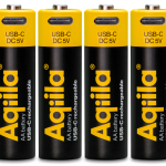 Aqiila Rechargable AA Battery, 4-pack